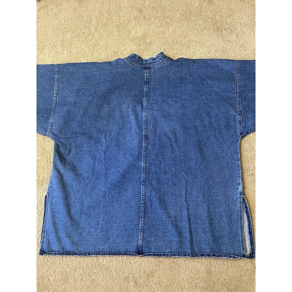 East Bay Mercantile Vintage 80’s 100% Denim Chore Smock Made In USA Size XL - Picture 14 of 16
